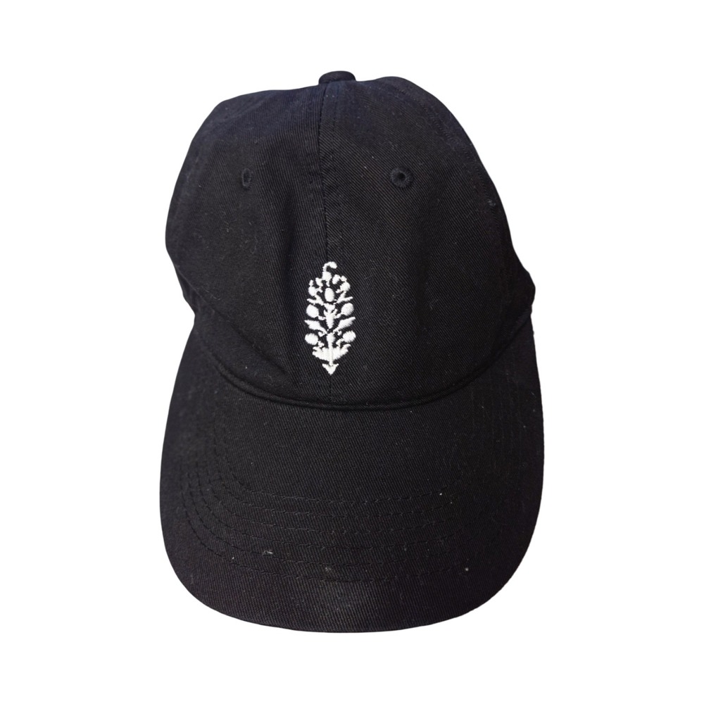 Free People FP Movement Black Cotton Adjustable Baseball Cap Embroidered Logo